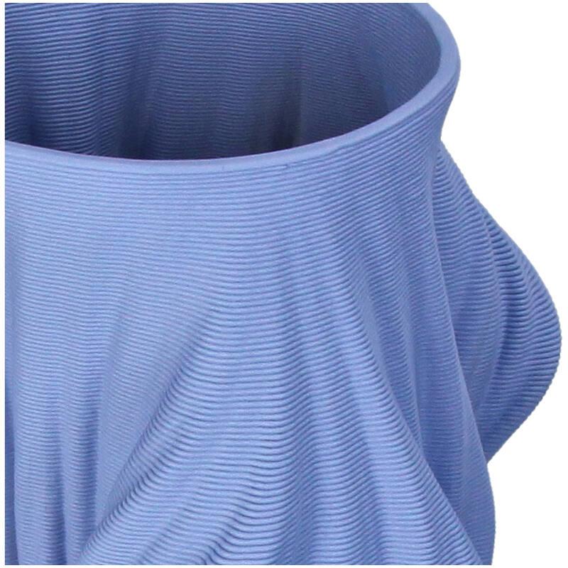 JARRON PORCELANA 3D AZUL DETALLE