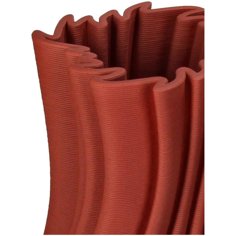 JARRON PORCELANA 3D MARRON DETALLE