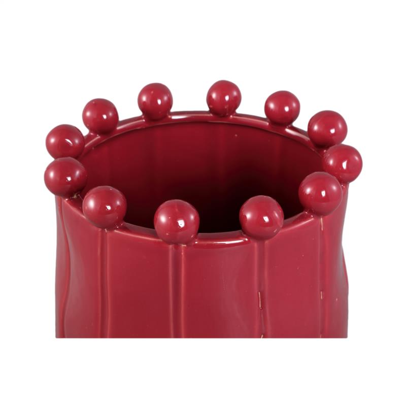 BASE CERAMICA ESMALTADA CELINE FUCSIA DETALLE