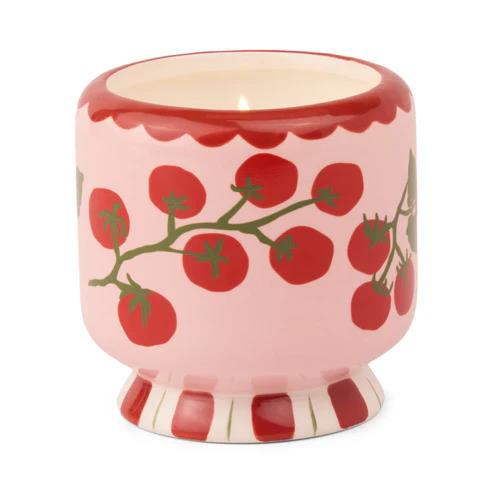 VELA CERAMICA ADOPO TOMATE
