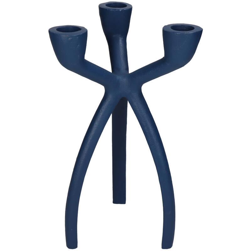 CANDELABRO 3 PATAS META AZUL