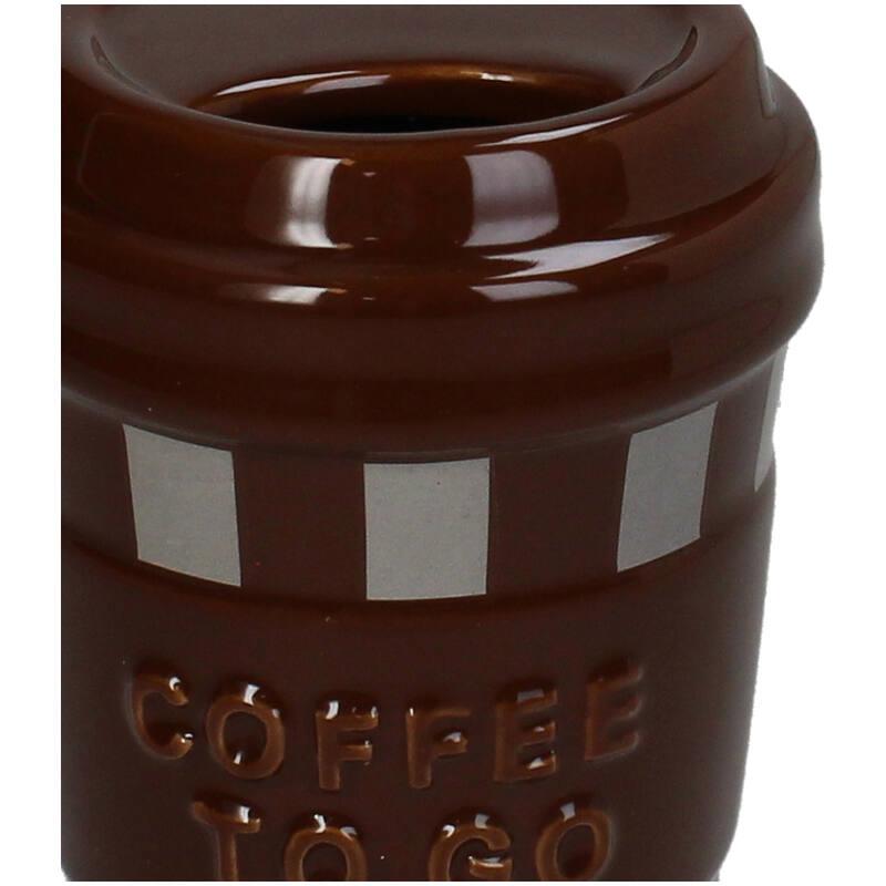 VIOLETERO CERAMICA CAFE PARA LLEVAR DETALLE