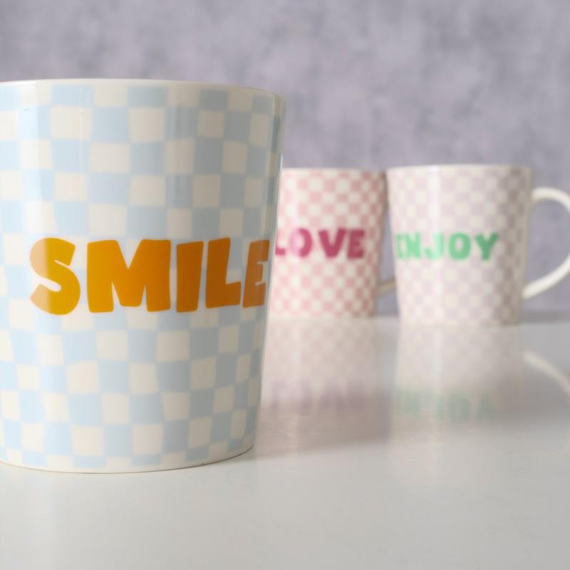 TAZA COLARA ENJOY/LOVE/SMILE