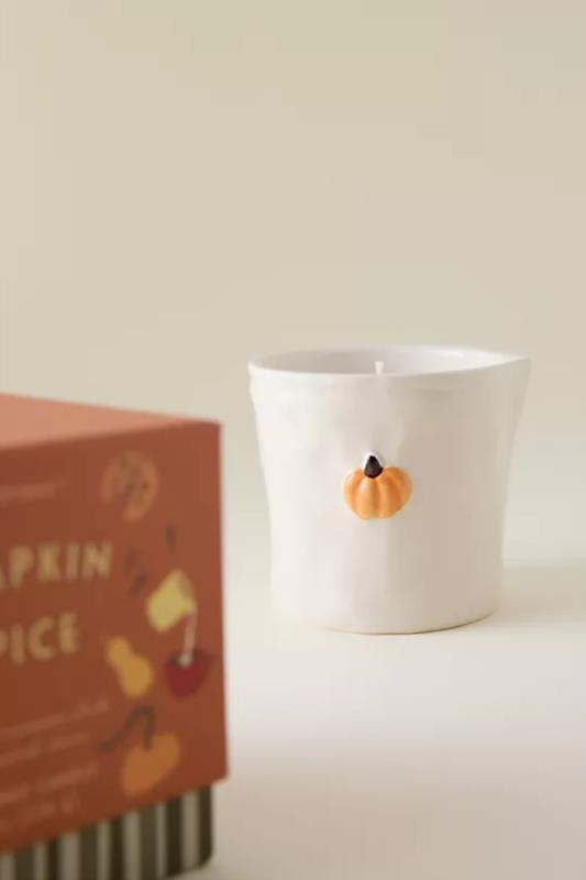 VELA CERAMICA BISTRO PUMPKIN SPICE DETALLE