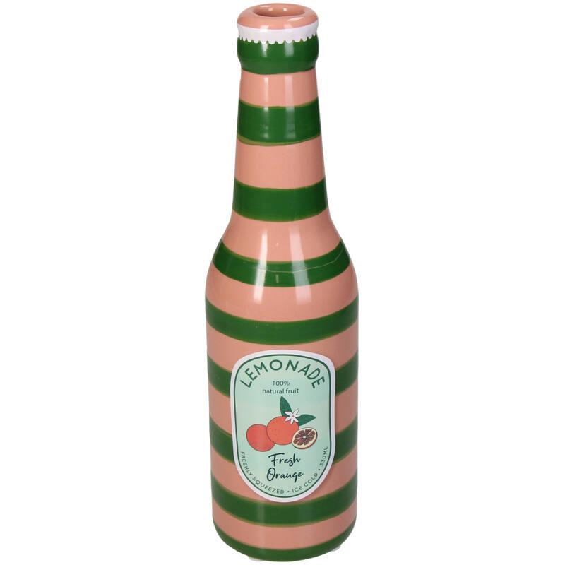 VIOLETERO CERAMICA BOTELLA NARANJADA