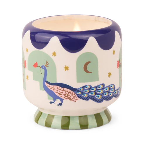 VELA CERAMICA ADOPO PAVO REAL