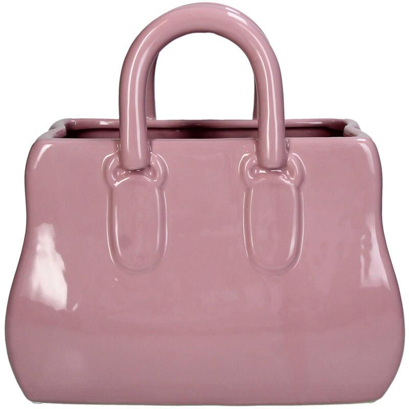 BASE CERAMICA BOLSO ROSA