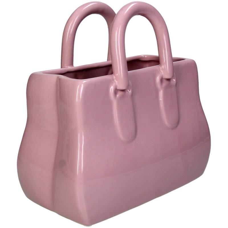 BASE CERAMICA BOLSO ROSA PERFIL