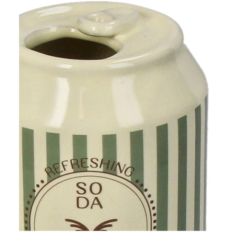 VIOLETERO CERAMICA LATA SODA DETALLE
