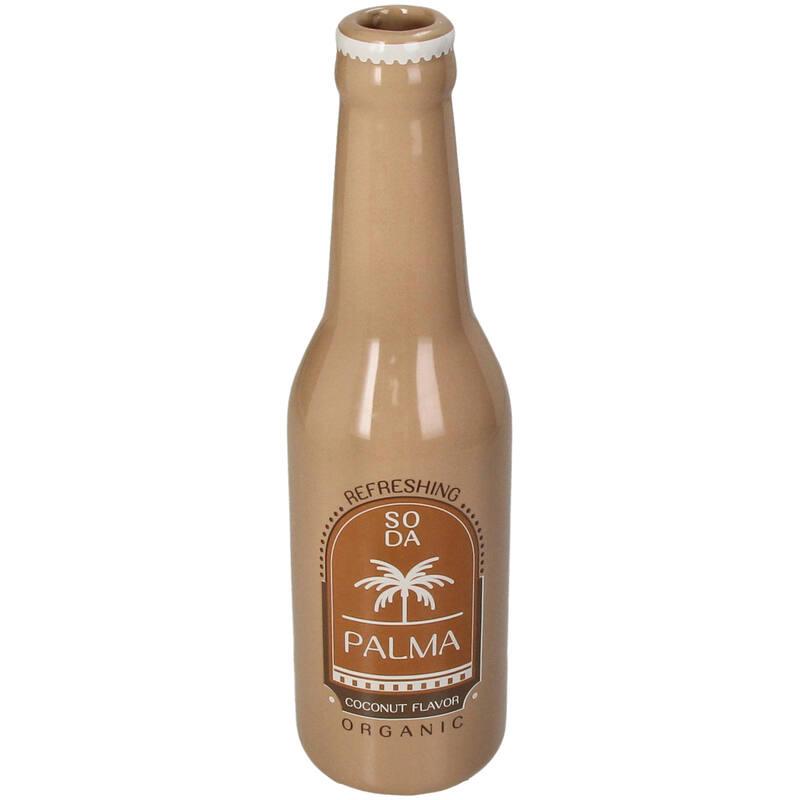 VIOLETERO CERAMICA BOTELLA SODA MARRON