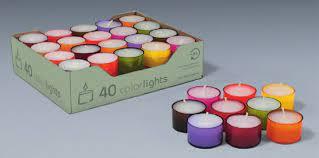 CAJA 40 VELAS DE TE COLORES WINTER EDITION