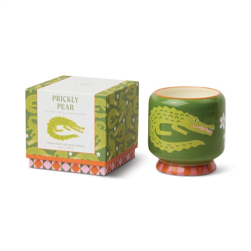 VELA CERAMICA ADOPO CROCODILE PRICKLY PEAR