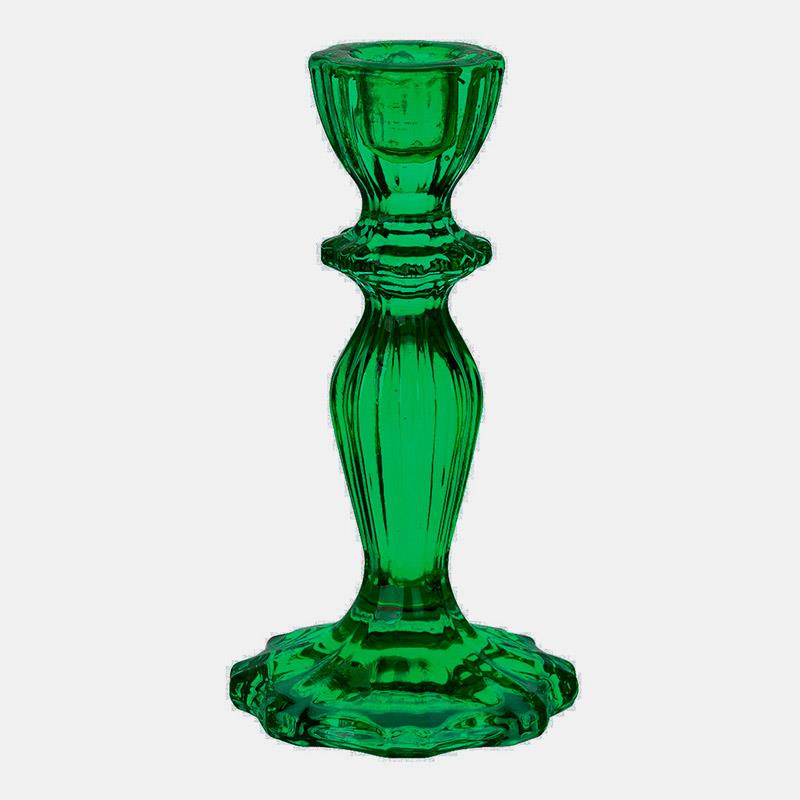 CANDELABRO CRISTAL BOHO VERDE