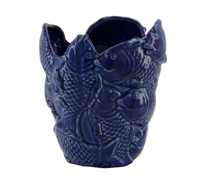 BASE PORCELANA PEZ AZUL