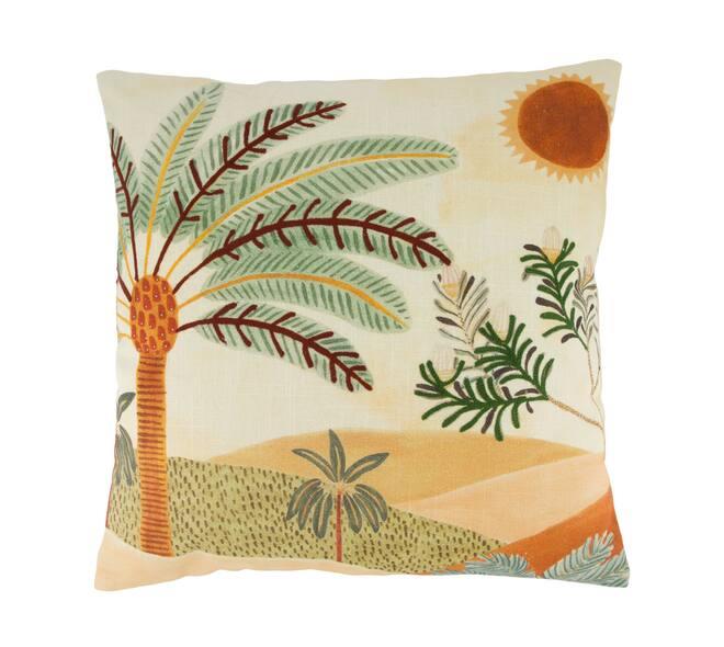 COJIN ALGODON PALMERAS CUADRADO