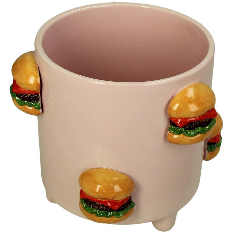 MACETA CERAMICA HAMBURGUESAS