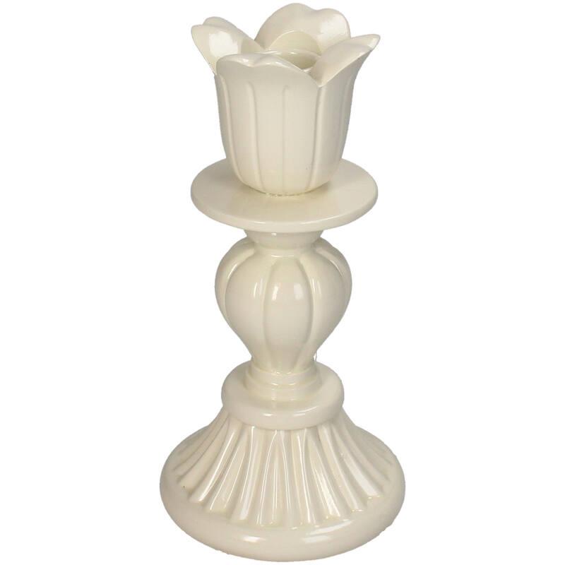 CANDELABRO RESINA MARFIL