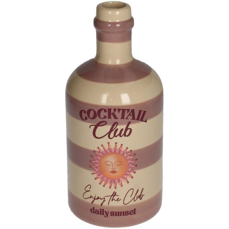 VIOLETERO CERAMICA BOTELLA RAYAS ENJOY THE CLUB DAILY SUNSET