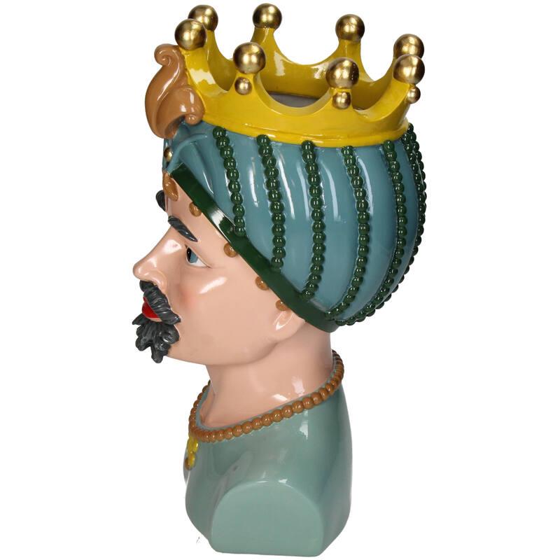 BASE HOMBRE CON CORONA RESINA PERFIL