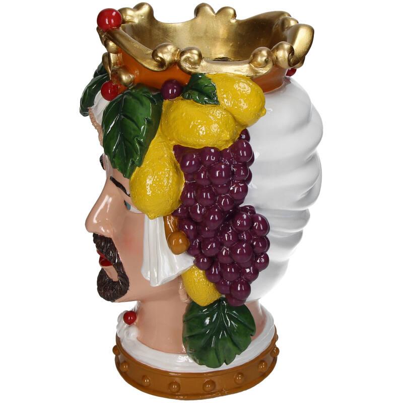 BASE HOMBRE CON TOCADO FRUTA RESINA PERFIL