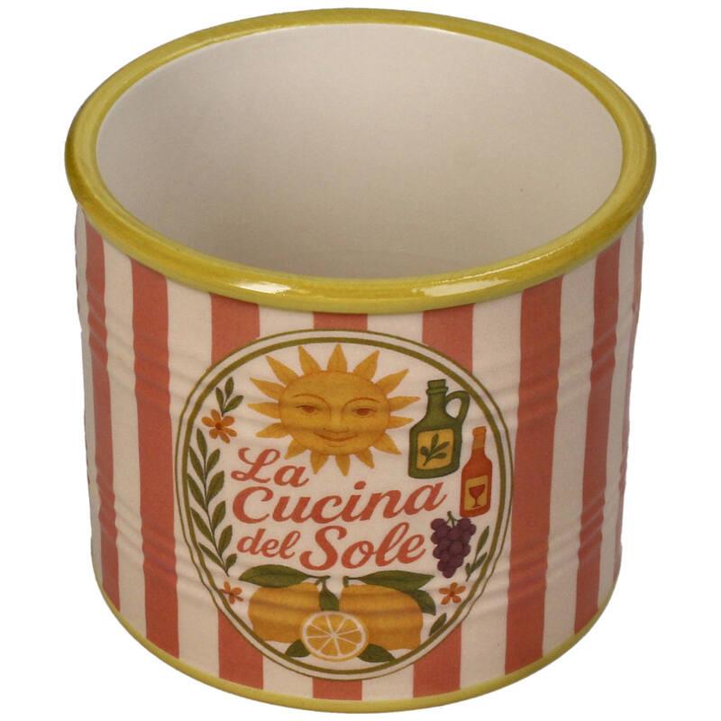 MACETA CERAMICA LATA LA CUCINA DEL SOLE P