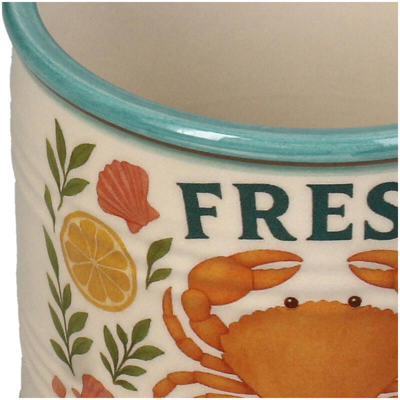 MACETA CERAMICA LATA DE CANGREJO DETALLE