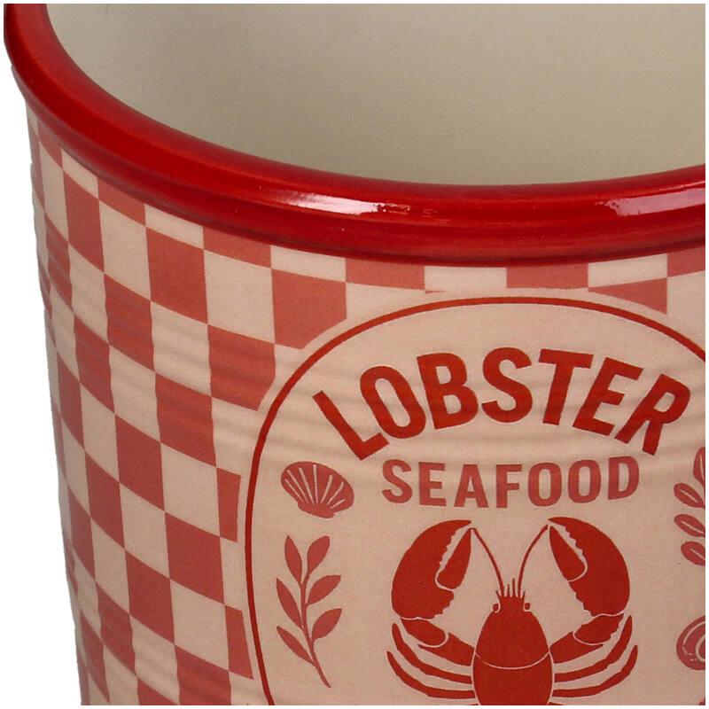 MACETA CERAMICA LATA DE LANGOSTA DETALLE