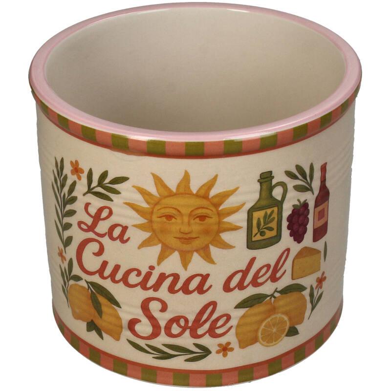 MACETA CERAMICA LATA LA CUCINA DEL SOLE G