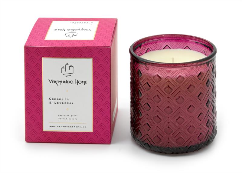 VELA PERFUMADA CAMOMILA Y LAVANDA VEREMUNDO HOME