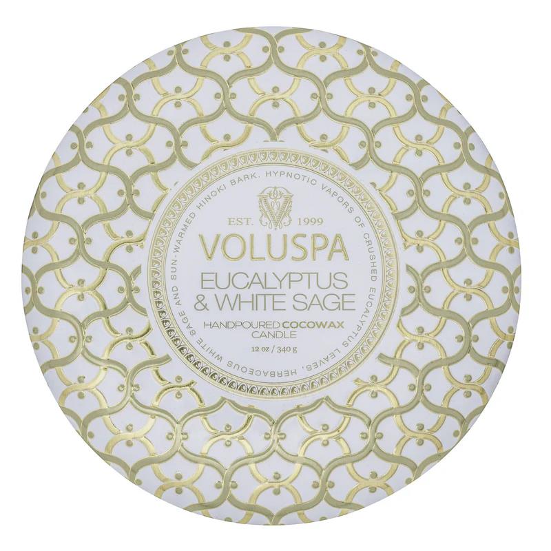 VELA VOLUSPA EUCALYPTUS & WHITE SAGE LATA 3 MECHAS