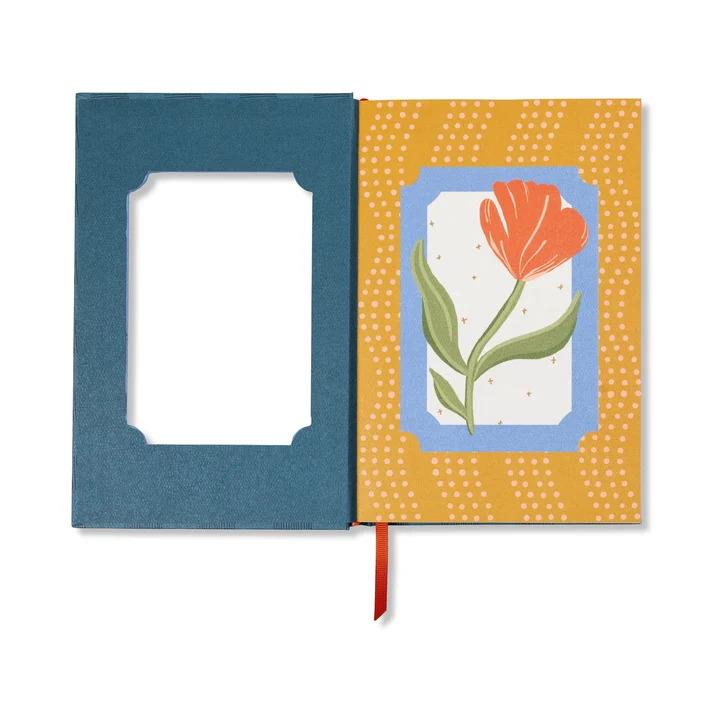 LIBRETA FLORAL CON MARCO - AMAPOLA PORTADA