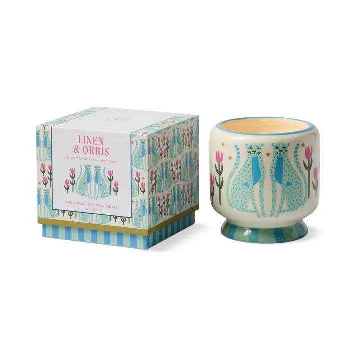 VELA CERAMICA ADOPO BLUE CHEETAHS