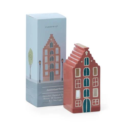 CASITA CERAMICA PORTAVELAS No. 02 AMSTERDAM