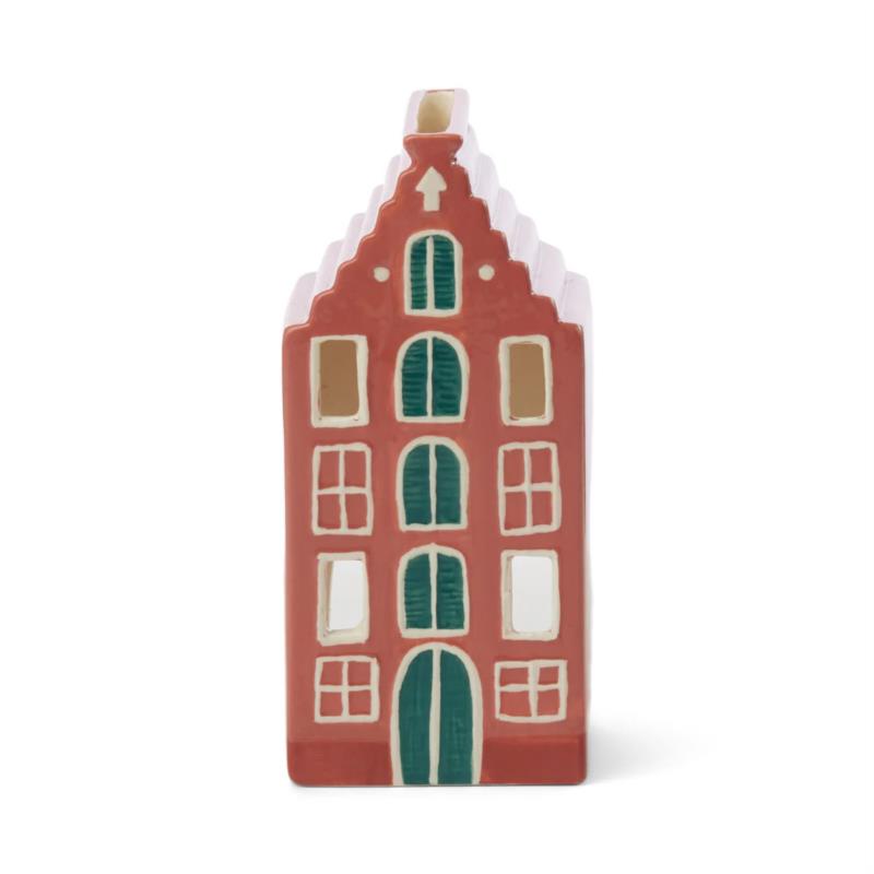 CASITA CERAMICA PORTAVELAS No. 02 AMSTERDAM DETALLE