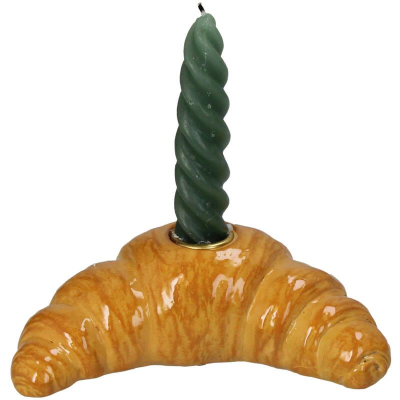 CANDELABRO CROISSANT RESINA CON VELA