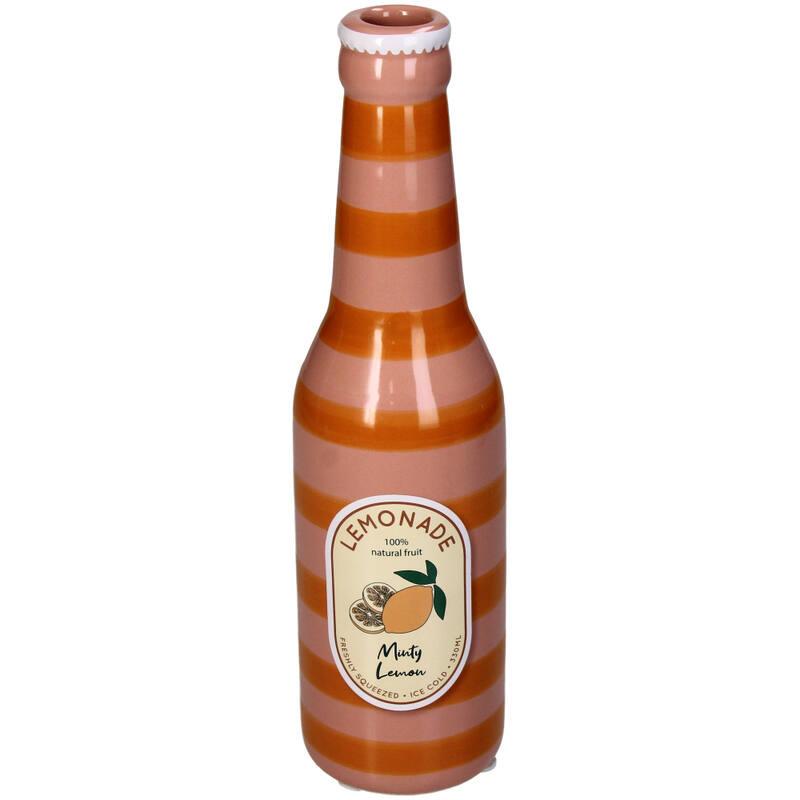 VIOLETERO CERAMICA BOTELLA NARANJADA