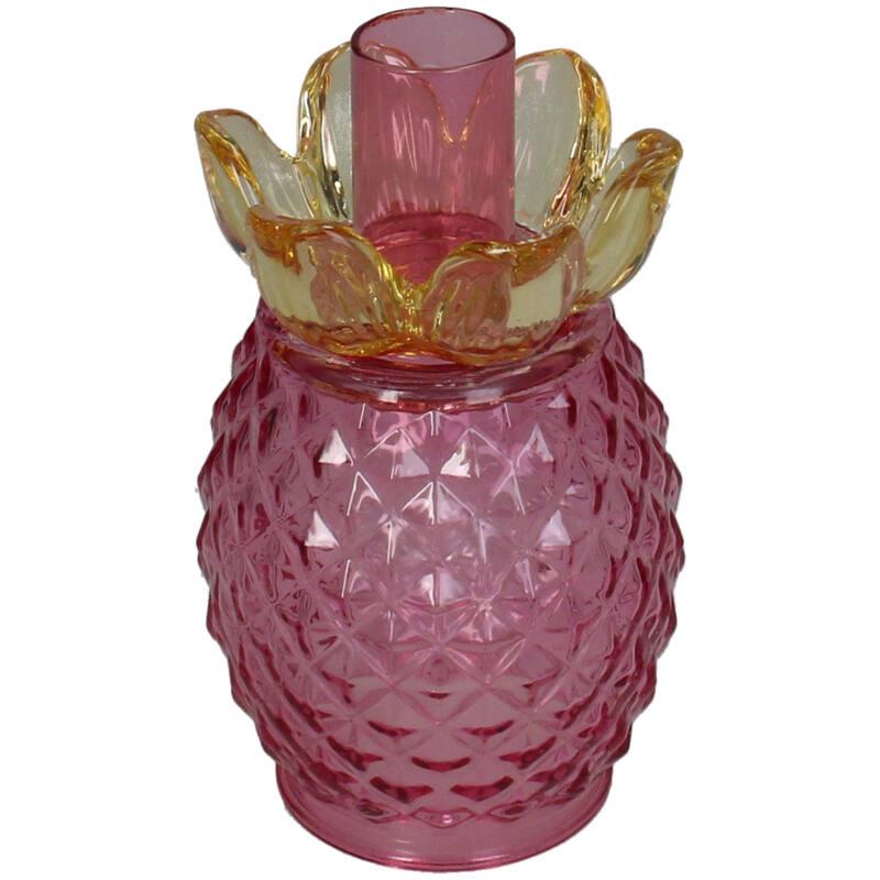 CANDELABRO CRISTAL PIÑA ROSA